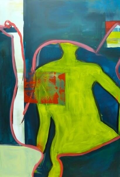 SCHATTENBILDER, Acryl auf Leinwand, 81 cm * 116 cm