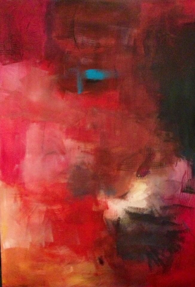 ROT, Acryl auf Leinwand, 81 cm * 116 cm, unverkäuflich