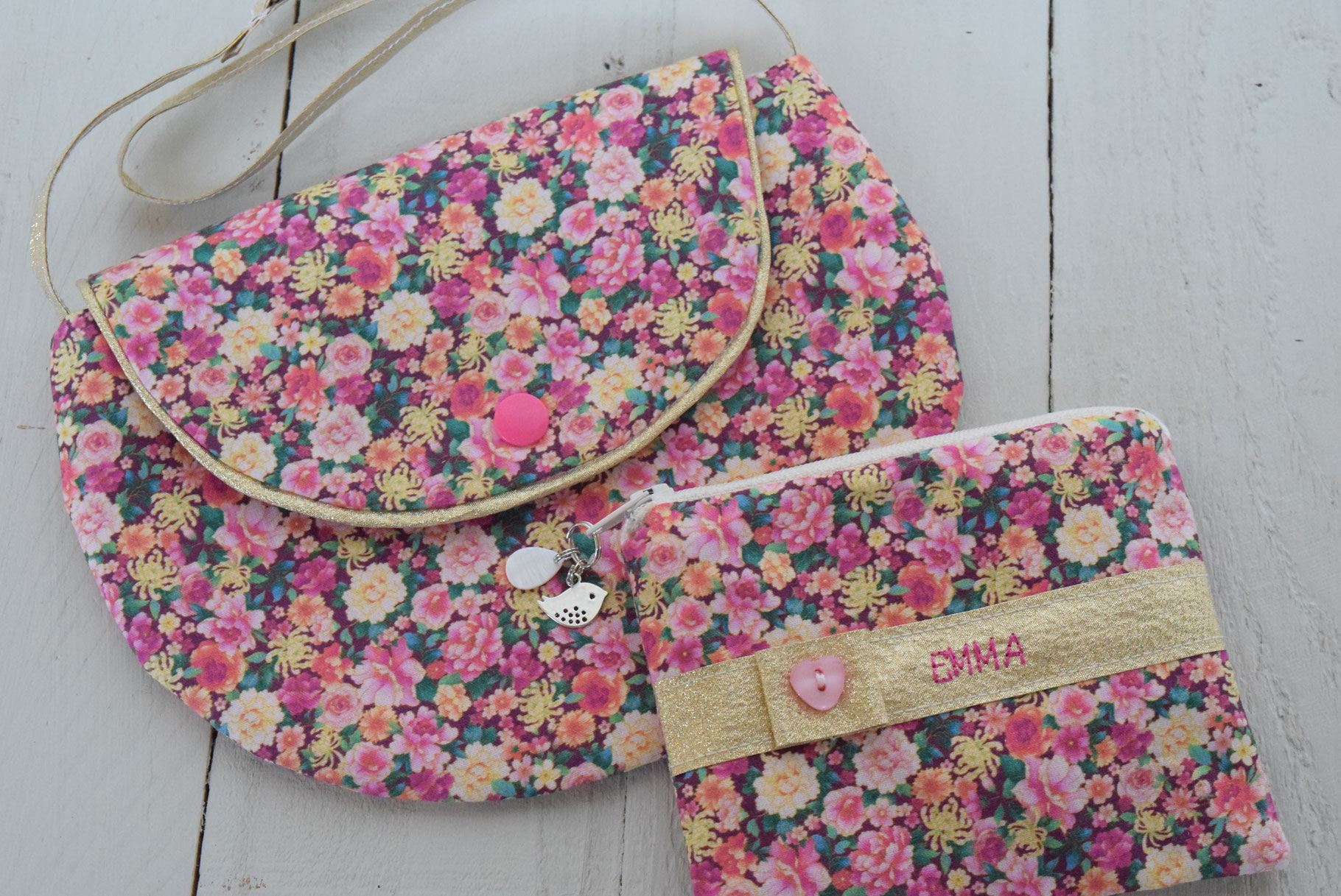 Sac à main enfant Liberty rose doré – Le petit sac des moments précieux (2 à 10 ans)