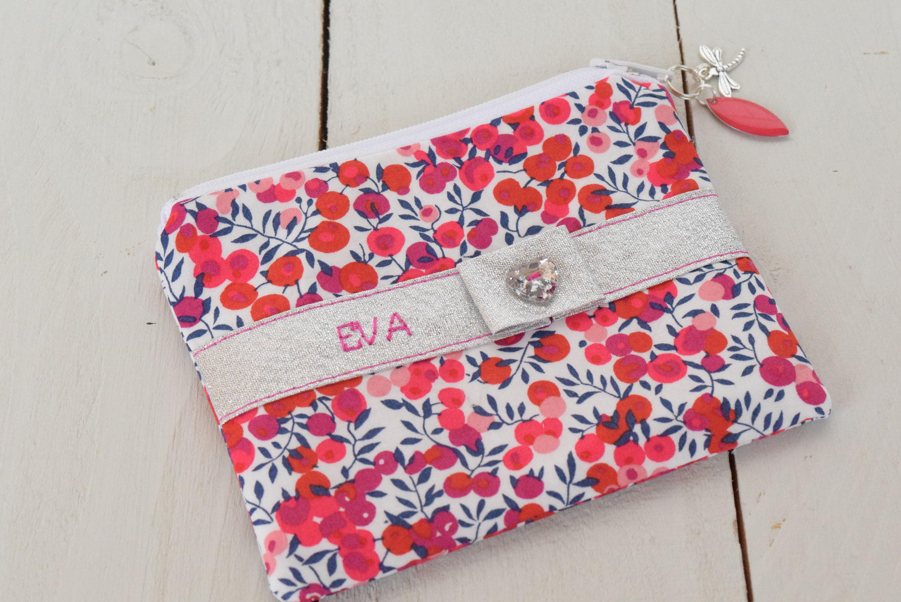 Porte-monnaie enfant personnalisé avec broderie prénom