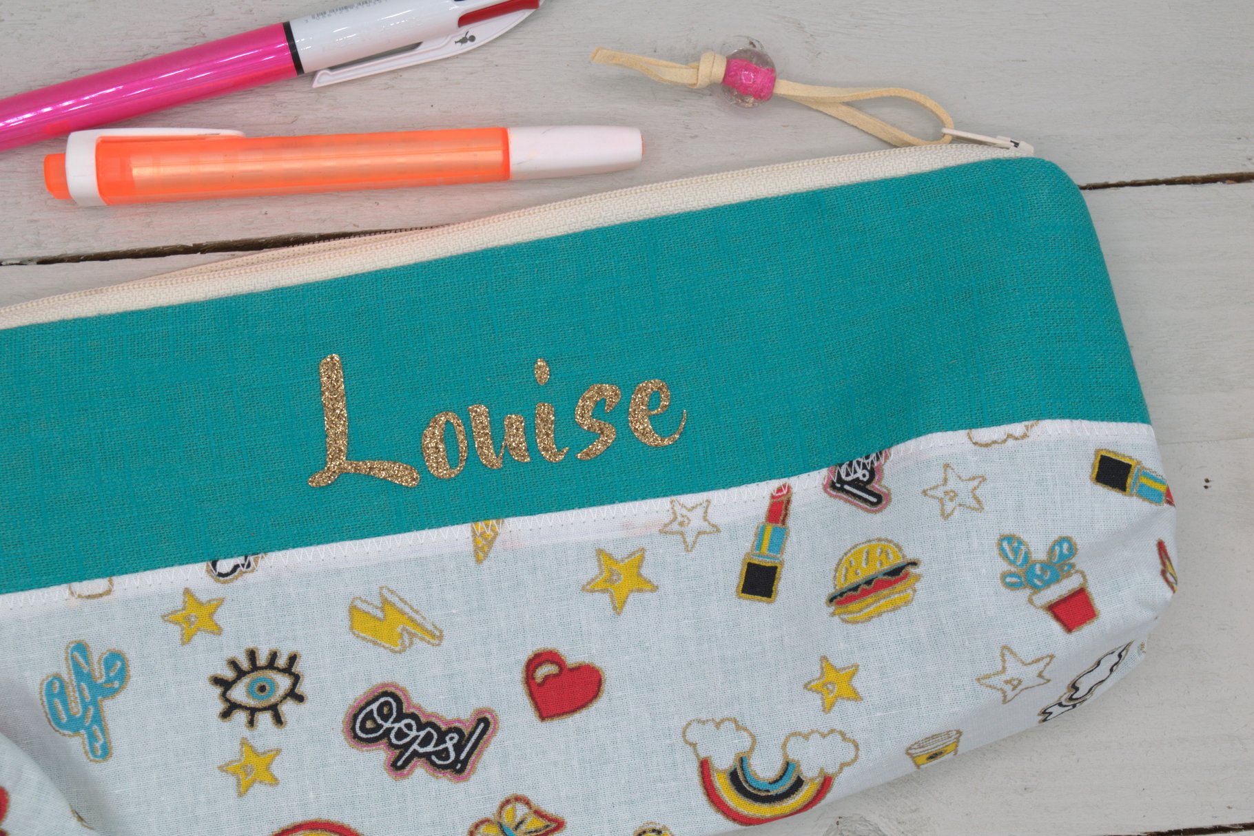 Trousse d'école personnalisée prénom