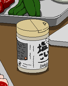 Dallyソルトペッパー：Dallyの天然塩（？）を使用した、ちょっと不気味な塩胡椒。