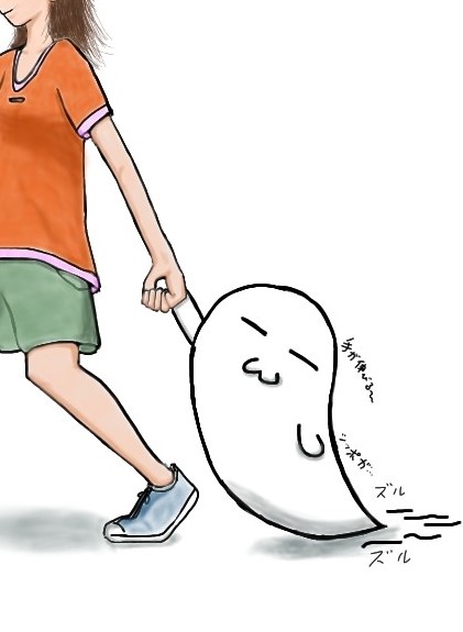引きずられDally：取説の注意事項で使用した挿絵で、引きずられているDallyさんの表情が何かじわじわ来ます。