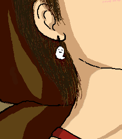 Dallyイヤリング：Dally形のイヤリング。尻尾がチクチクして鬱陶しいかも。