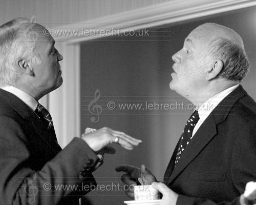 Bill Servaes general manager of the Aldeburgh Festival and Sviatoslav Richter at Aldeburgh Festival in 1975