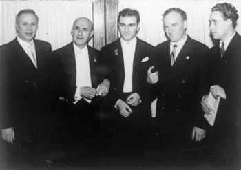 Пражская весна-1954. Мартынов И.И., Джорджеску, В. Георгиу, С.Т. Рихтер, Корнеев А.В. 