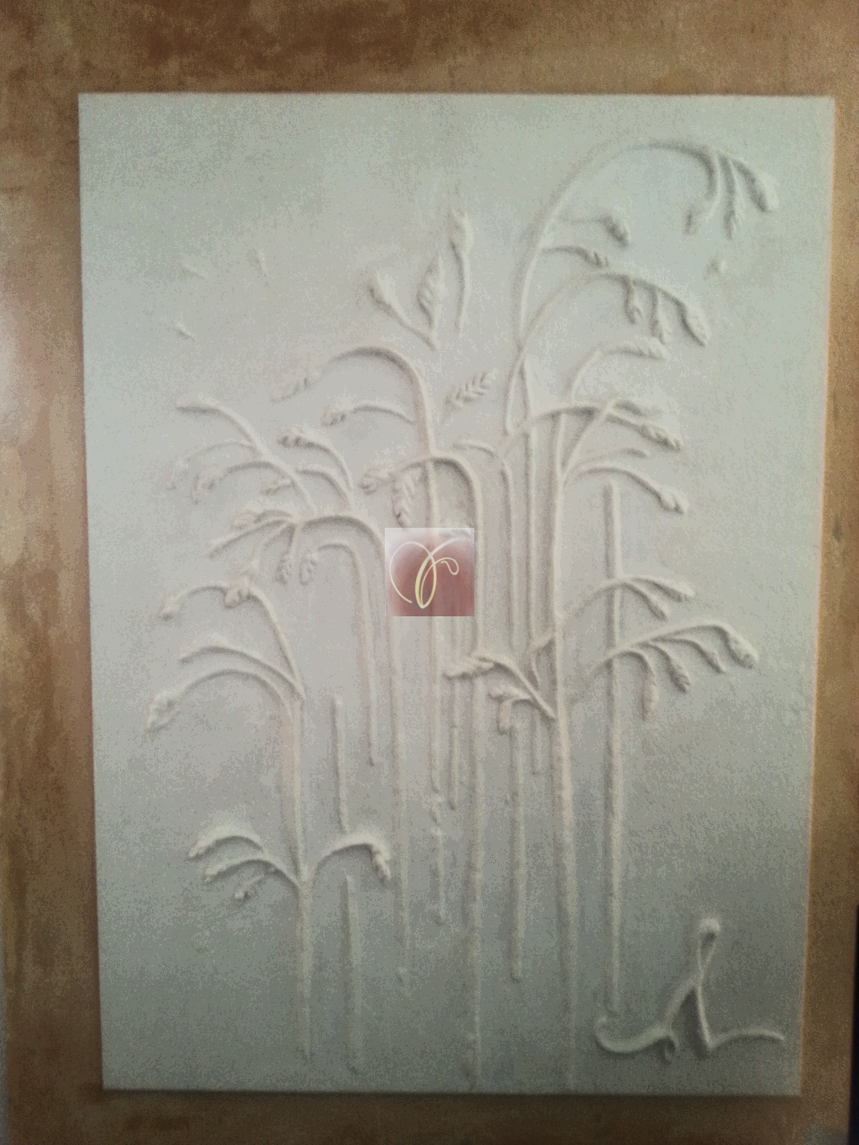 Bachblüten-Essenz "Wild Oat" Lehm-Relief, von SUSHMA Cornelia Bühler