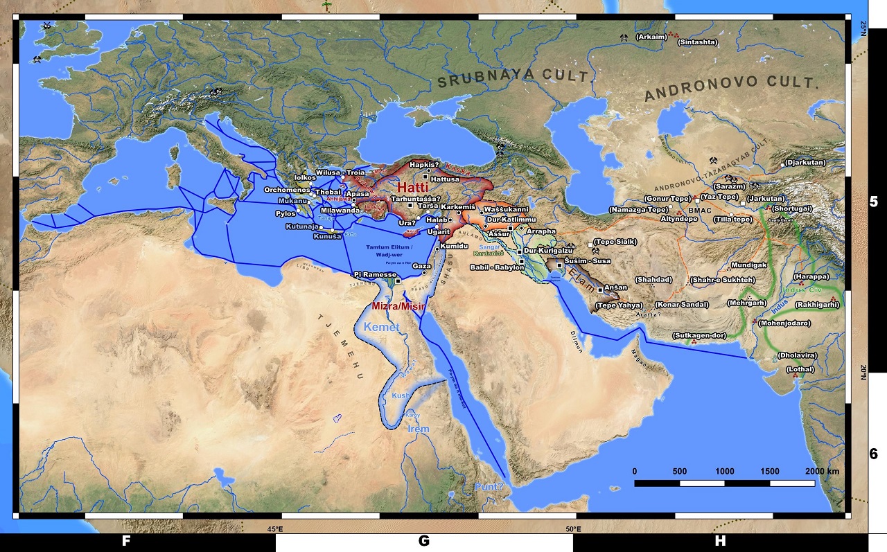 Bronze Age Map Central Asia Tabulae Geographicae