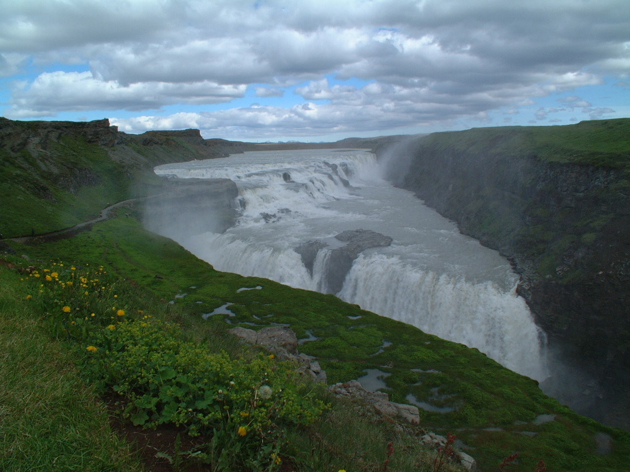 De Gulfoss waterval in IJsland.