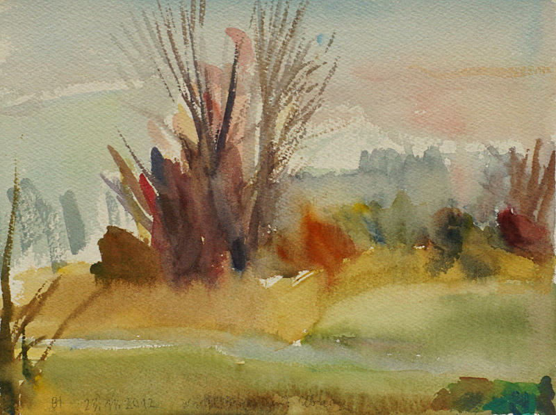  Elbarm mit Königsdeich 23,8x31,8cm