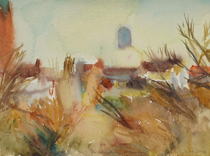 Der Uhrenturm zu Veritas 23,8x31,8cm