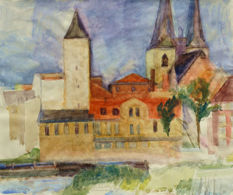 Zwischen altem Wachturm und Stephani Kirche, Privte Sammlung, Calbe, Deutschland