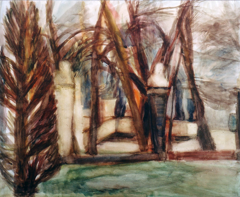 Skulpturen im Park 50x60cm