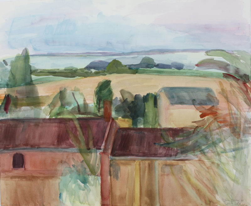 Über den Dächern 50x60cm