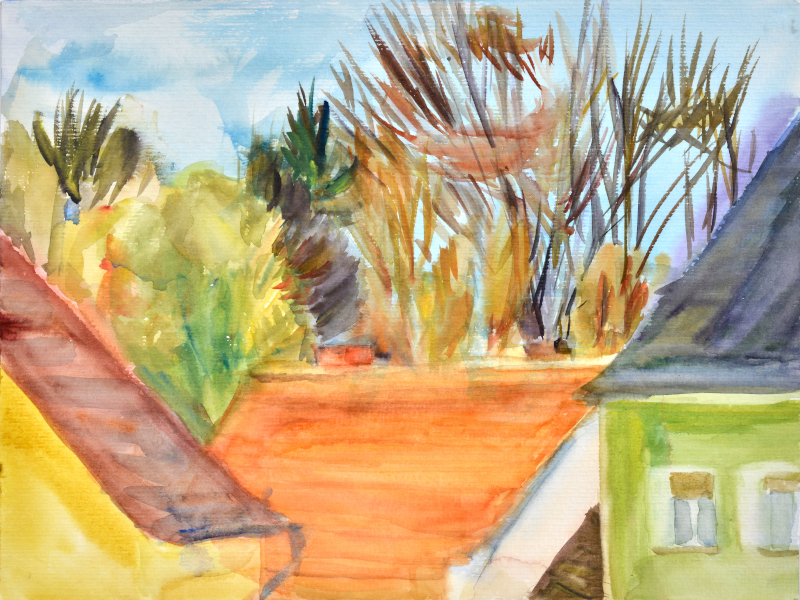 Vor Morgensterns Haus Bad Belzig 30x40cm