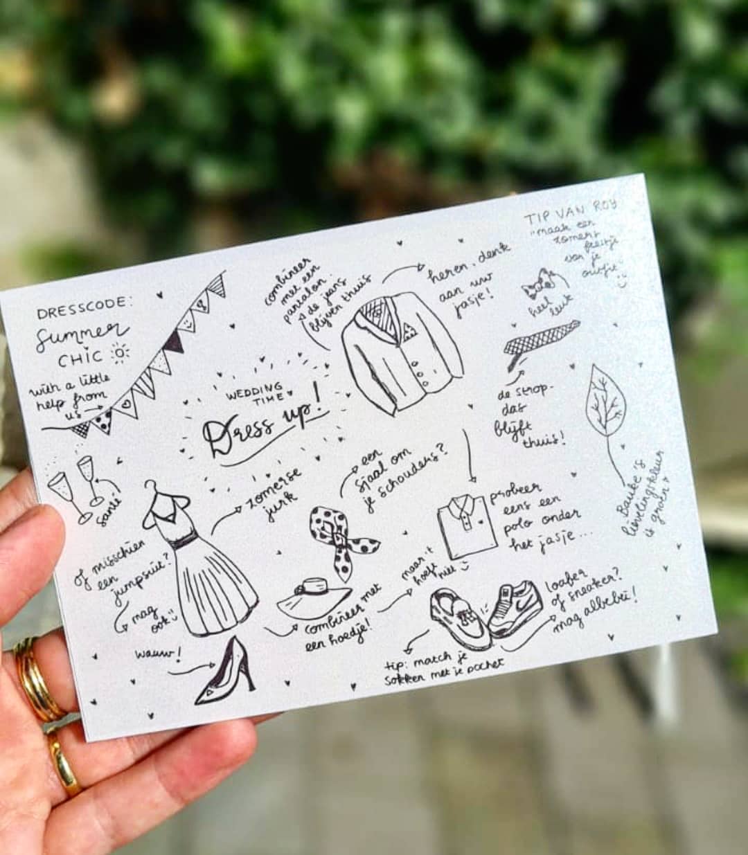 DRESSCODE - Voor wedding-invite