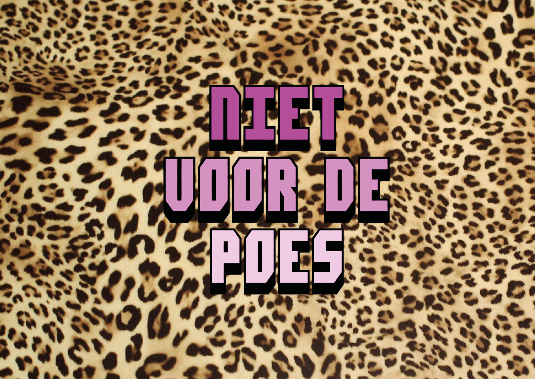 Niet voor de poes - Ansichtkaart