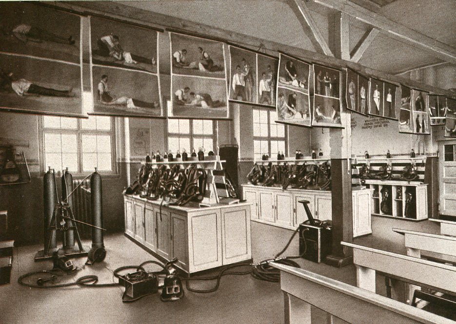 Gerätelager der Zentralrettungsstation Versuchsgrube Barbara  1929