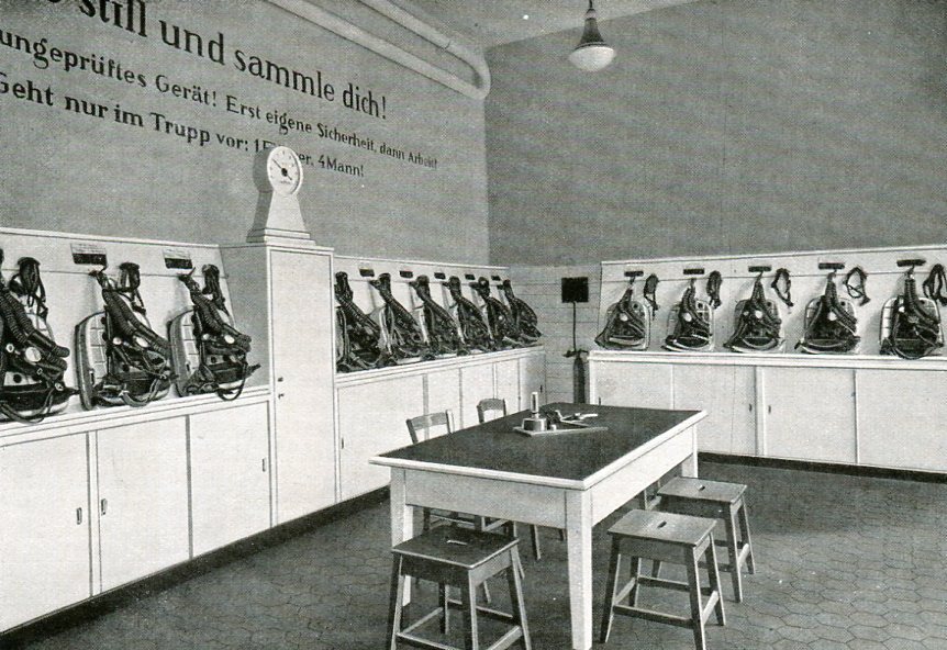 Geräteraum mit Zentralprüfanlage Zeche Graf Bismark in Gelsenkirchen   1938