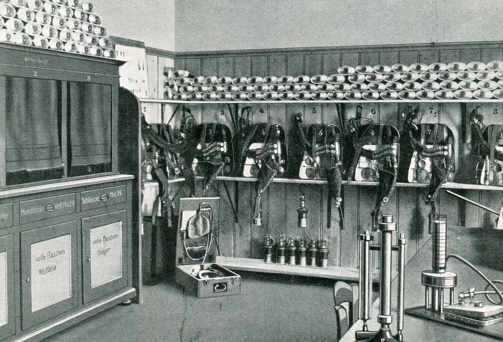Gerätelager der Grube Hausham in Bayern  1927
