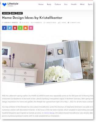 Lifestyle Insides - Home Design Ideas by Kristallkontor 