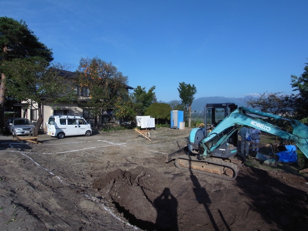 松本市　島立の家Ⅱ　農業用倉庫　基礎工事　長野県松本市の建築設計事務所　建築家　丸山和男