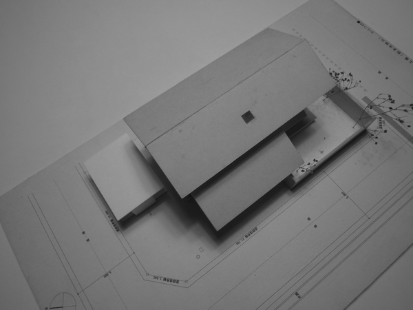 梓川の家Ⅰ車庫計画模型　長野県松本市の建築設計事務所　建築家