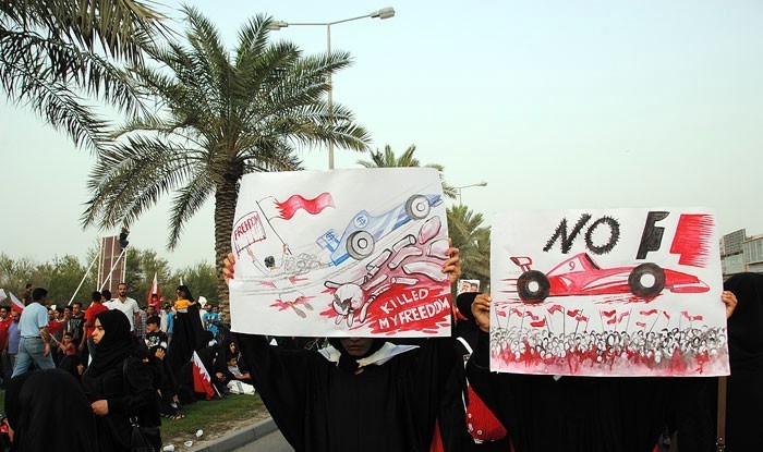 Immagini delle proteste del 2012 in Bahrein contro il gp. Wikipedia 