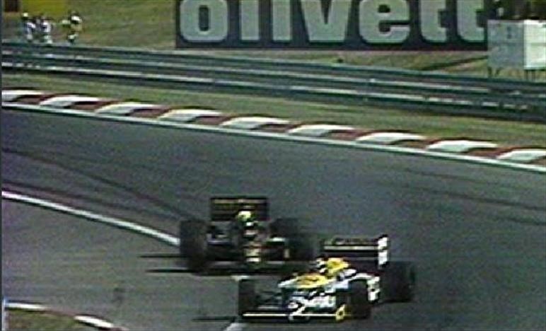 (Il sorpasso Nelson Piquet ad Ayrton Senna, uno dei più belli della storia della F1)