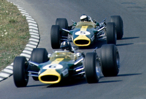 Graham Hill & Jim Clark (Lotus 49) - 1967 - United States GP (Watkins Glen)