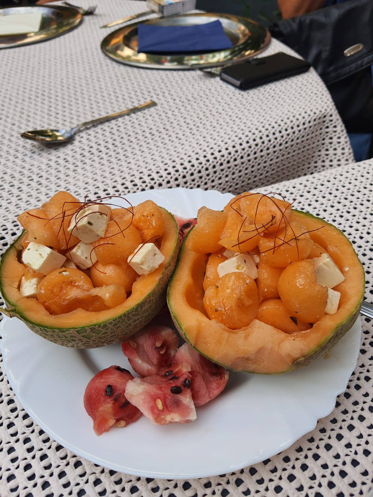Melonen-Feta-Salat