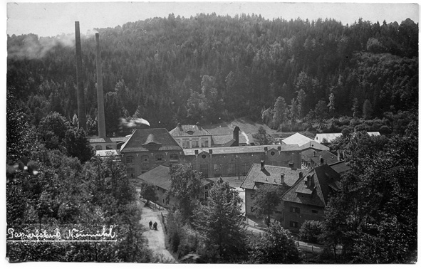 Papierfabrik Neumühl bei Thalham. Bildarchiv AK Geschichte