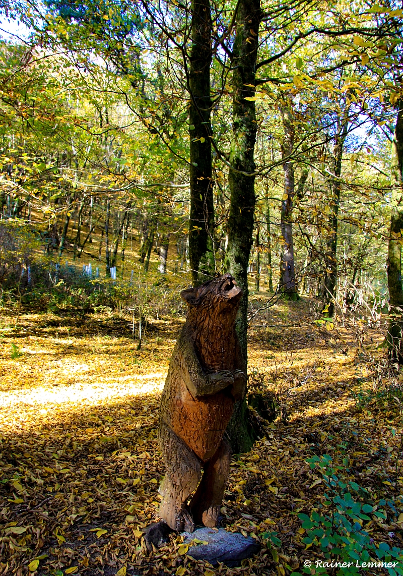 Holzskulptur Wäller-Traumtour Eisenbachtal