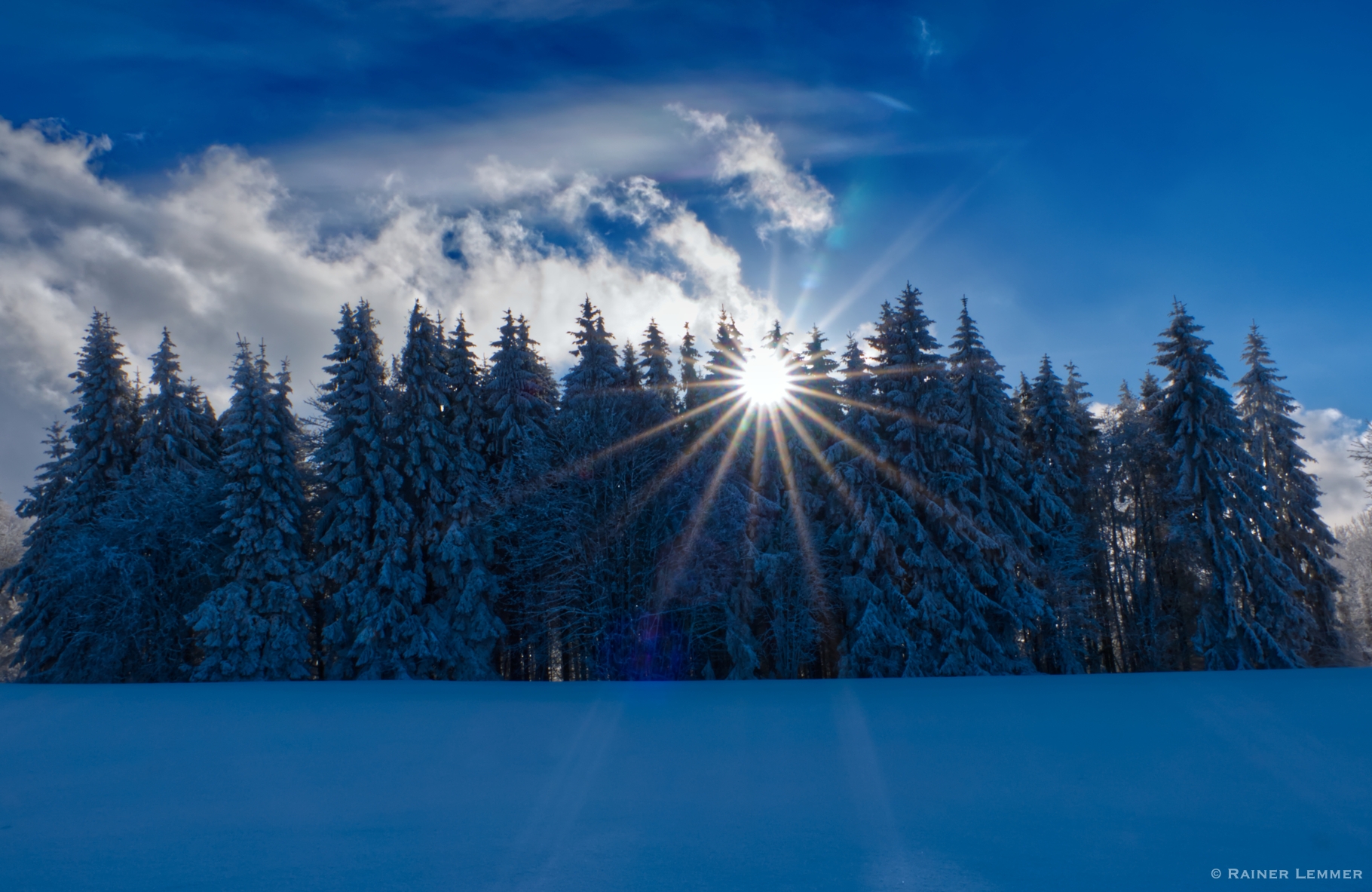 Winterliche Wanderung im Schnee rund um den Salzburger Kopf