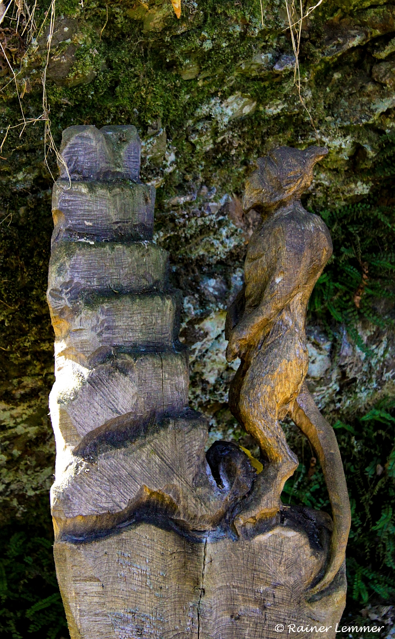 Holzskulptur Wäller-Traumtour Eisenbachtal