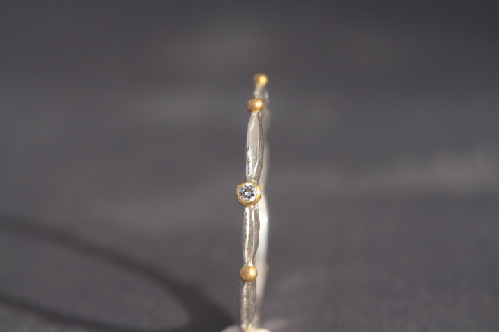 Brillant, 900er Waschgold, 935er Silber