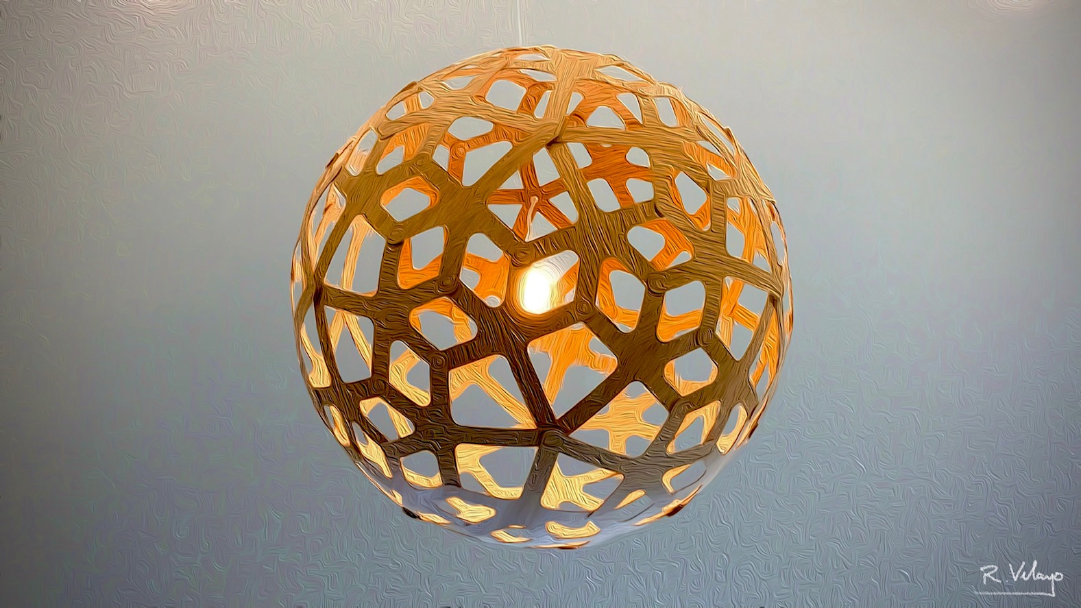 "MODERN NATURAL SPHERICAL PENDANT LAMP" [Created: 6/16/2021]