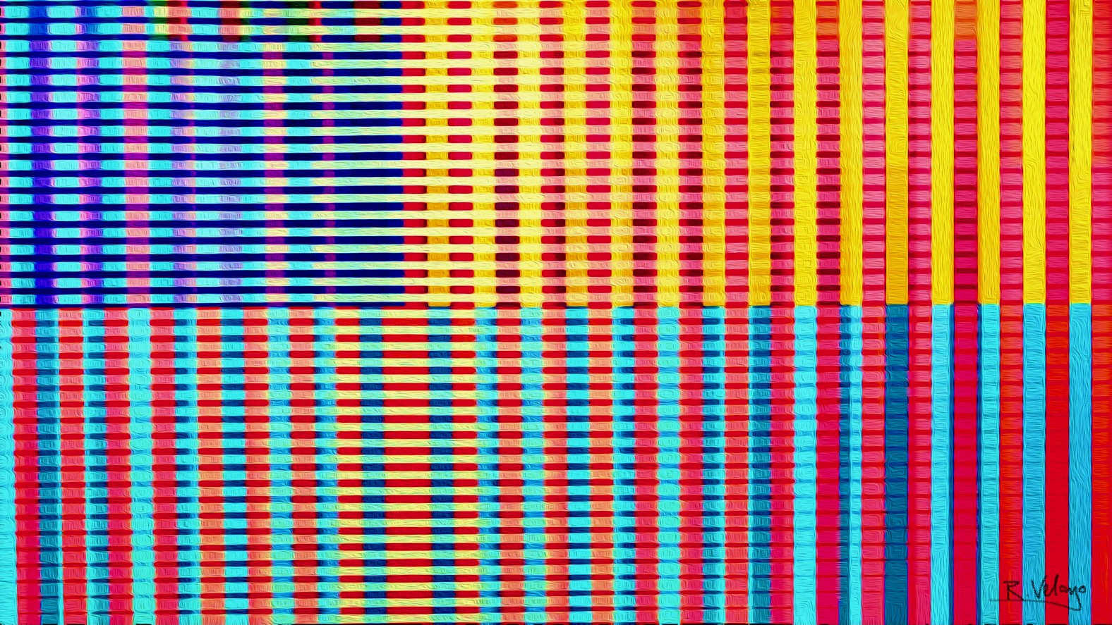 "GRID OF COLORS AND STRIPES" [Created: 7/22/2021]