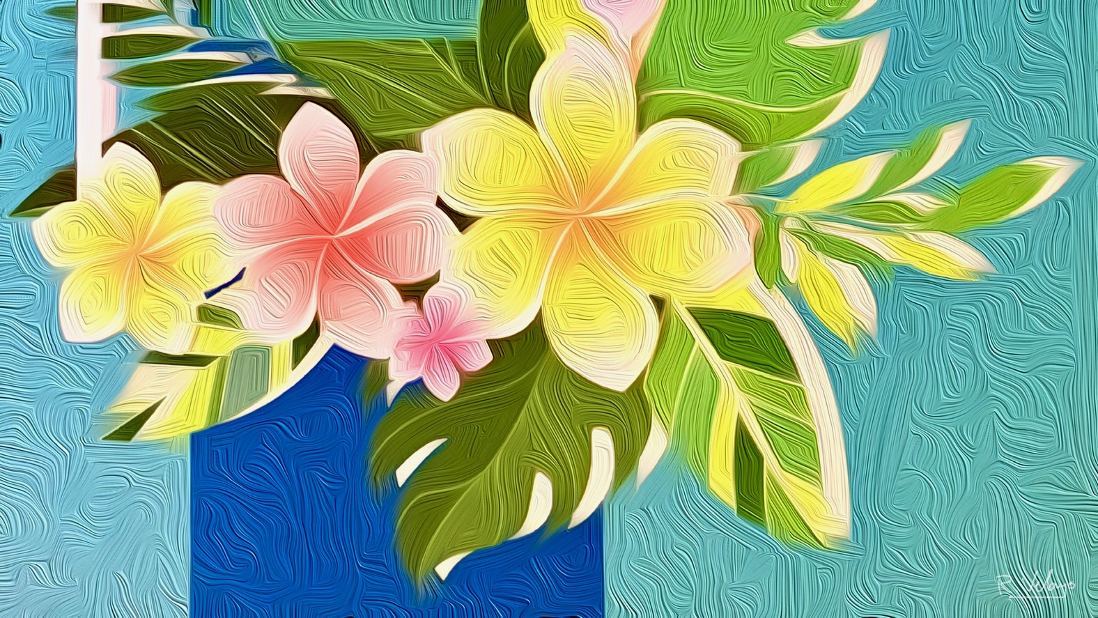 "TROPICAL FLOWERS 2" [Created: 7/27/2021]