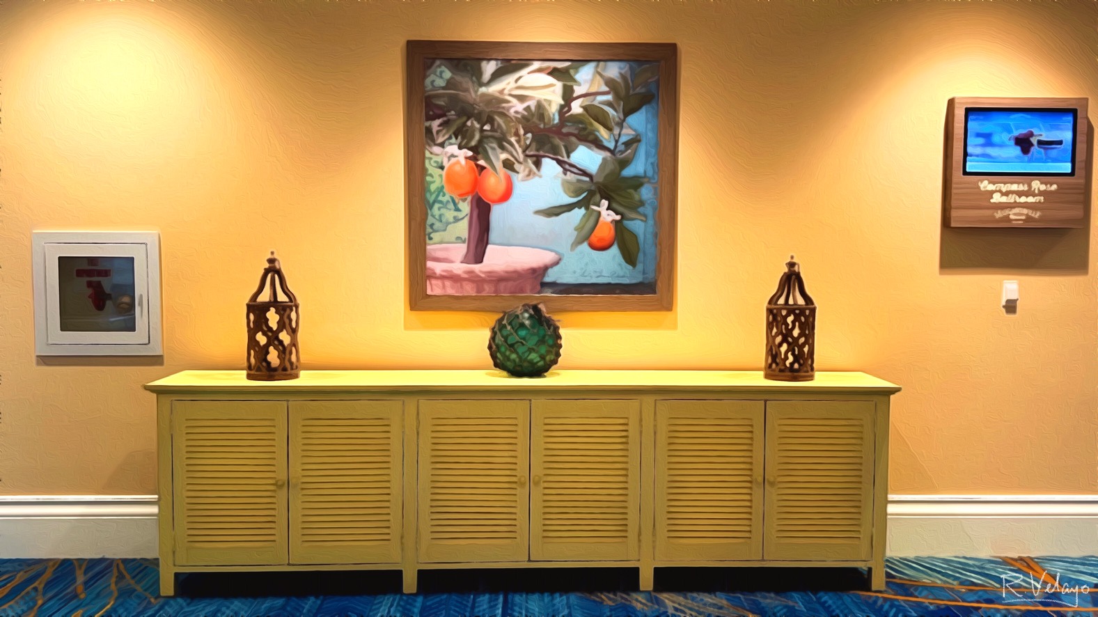 "TROPICAL ACCENT CABINET DISPLAY 2" [Created: 12/31/2021]