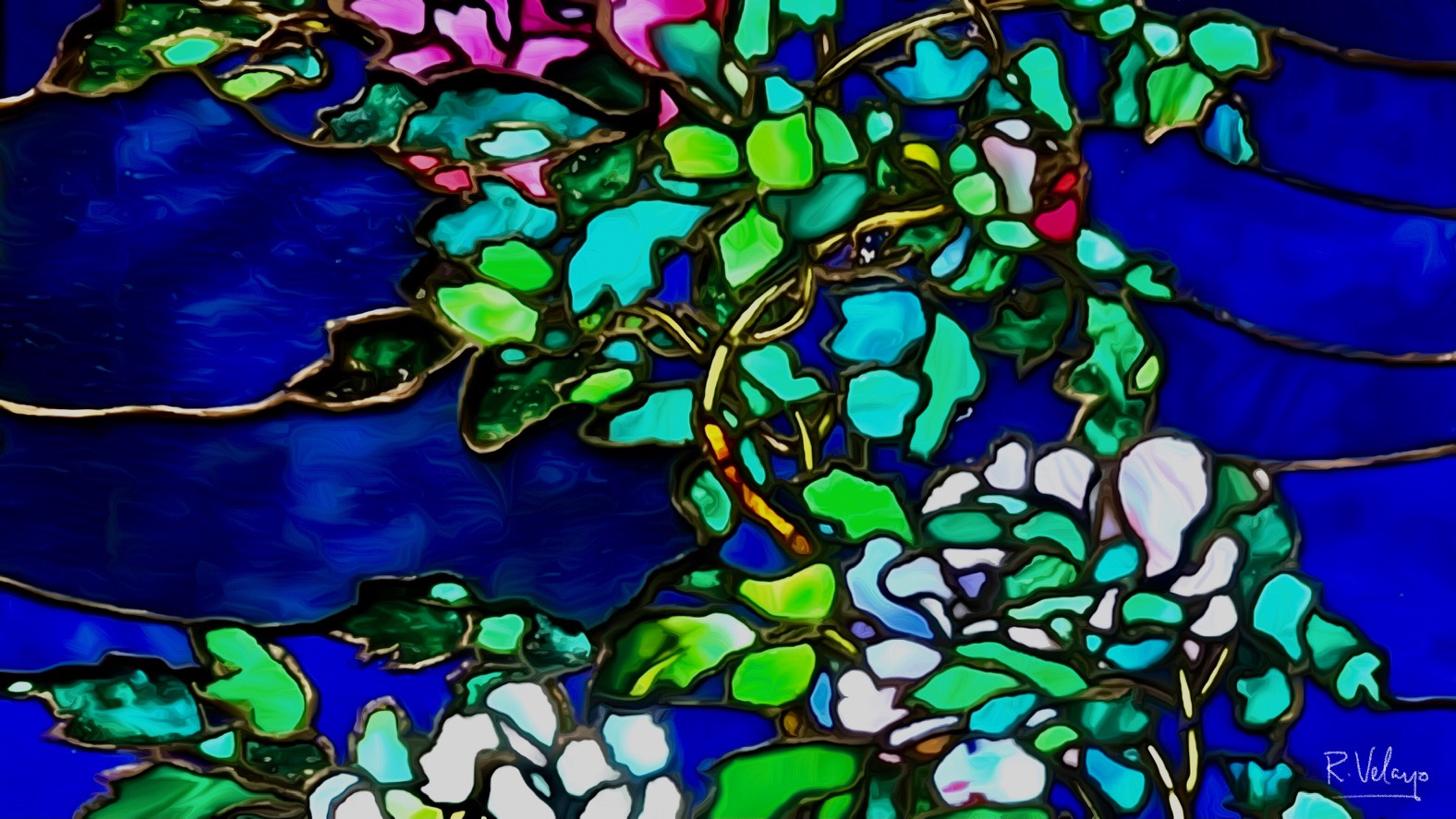 "MULTICOLOR LEADED GLASS WINDOW 3" [Created: 7/06/2022]