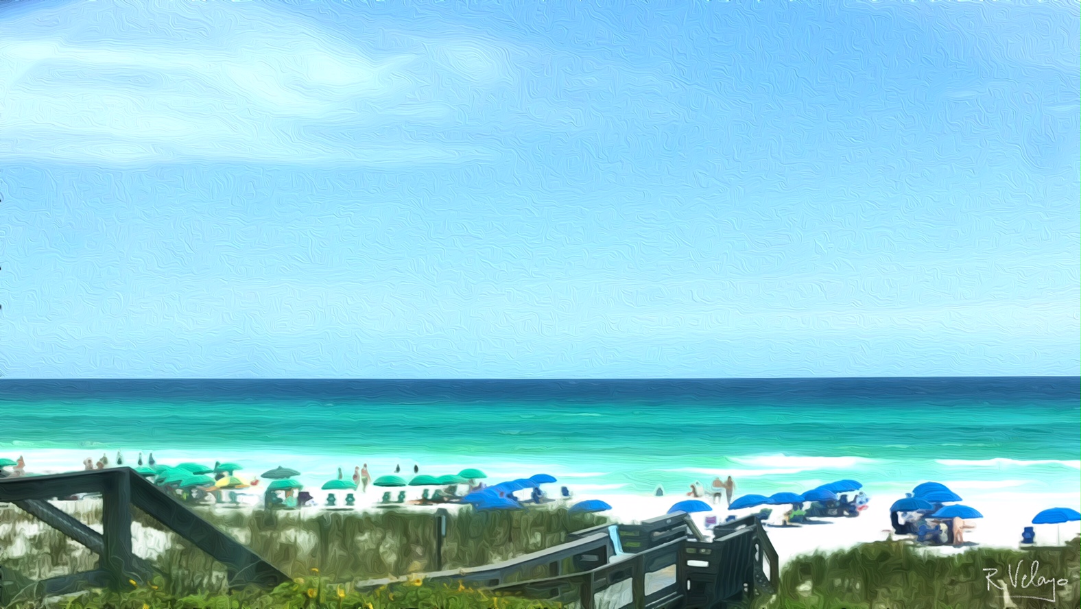 "DRIVING BY PENSACOLA BEACH IN MAY" [Created: 6/23/2021]