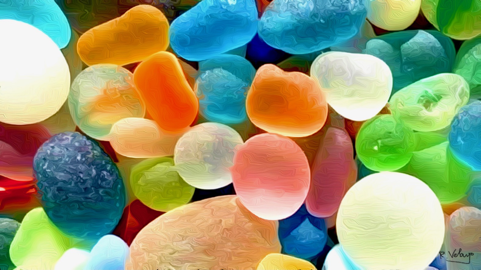 "STONES IN A MYRIAD OF COLORS" [Created: 3/31/2021]