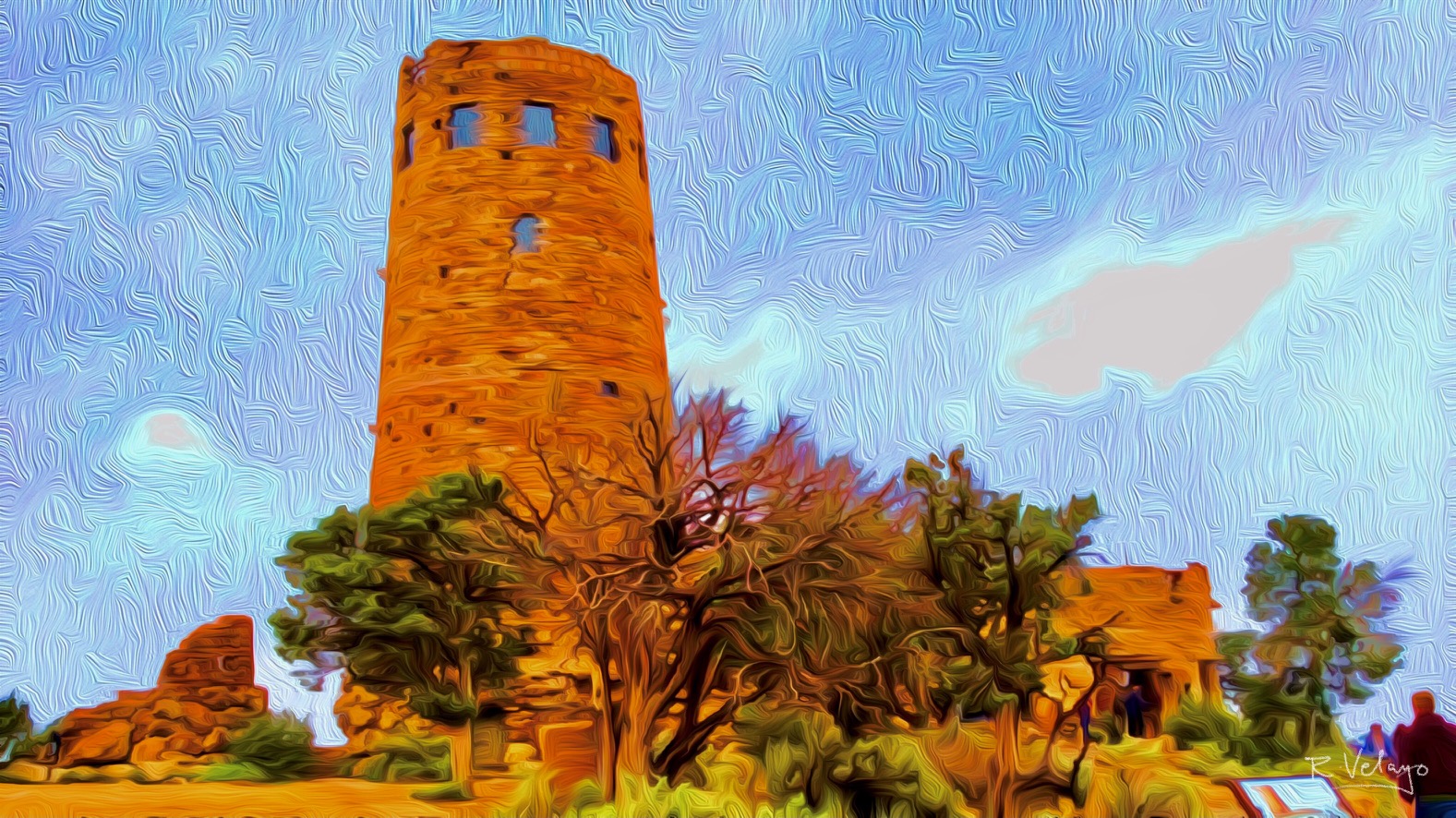 "DESERT VIEW WATCHTOWER AT THE GRAND CANYON" [Created: 4/08/2021]