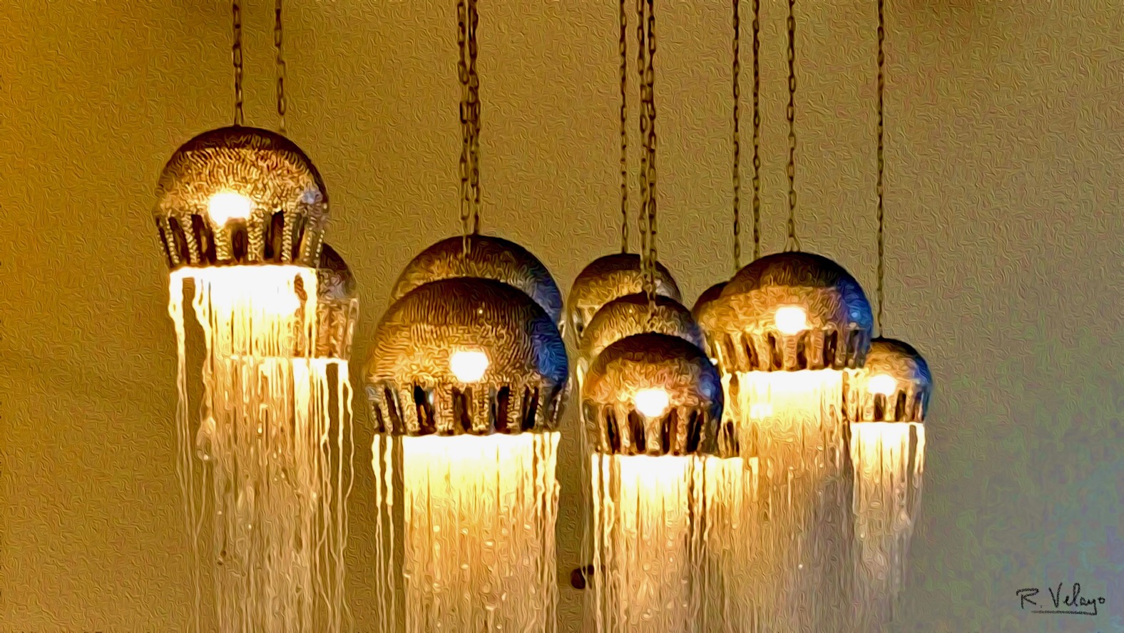 "JELLYFISH HANGING LAMPS AT THE HYATT IN NAPLES" [Created: 7/29/2021]