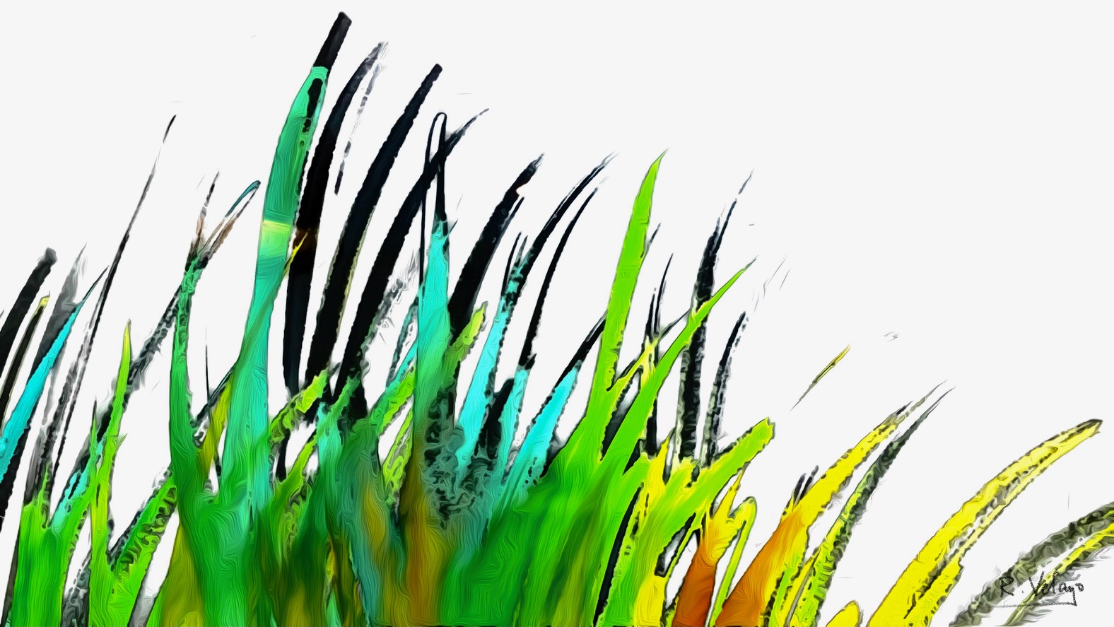 "GRASS IN BRIGHT SATURATED COLORS" [Created: 6/12/2021]