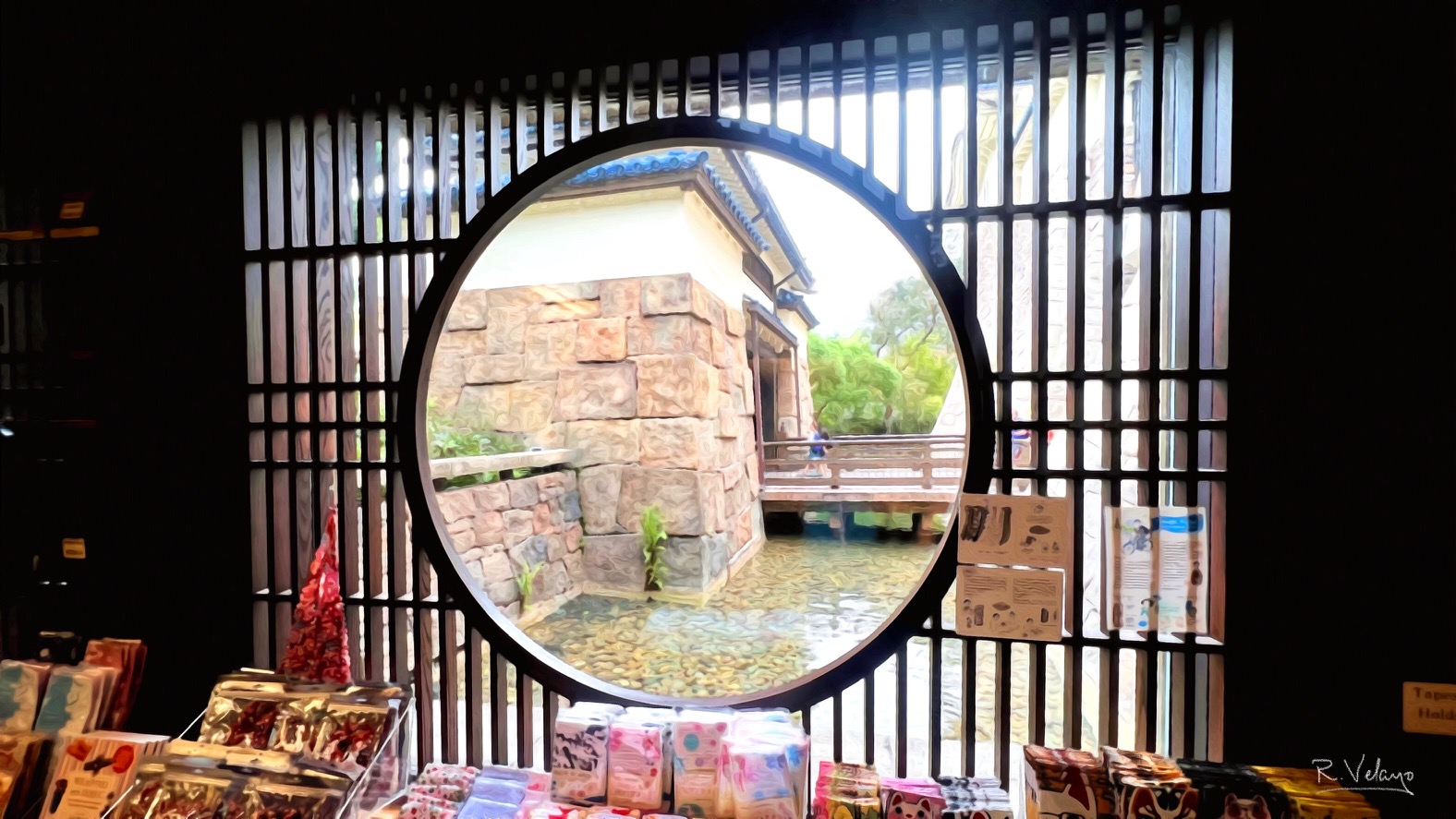 "ROUND WINDOW FROM INSIDE EPCOT’S JAPAN PAVILION GIFT SHOP" [12/09/2022]