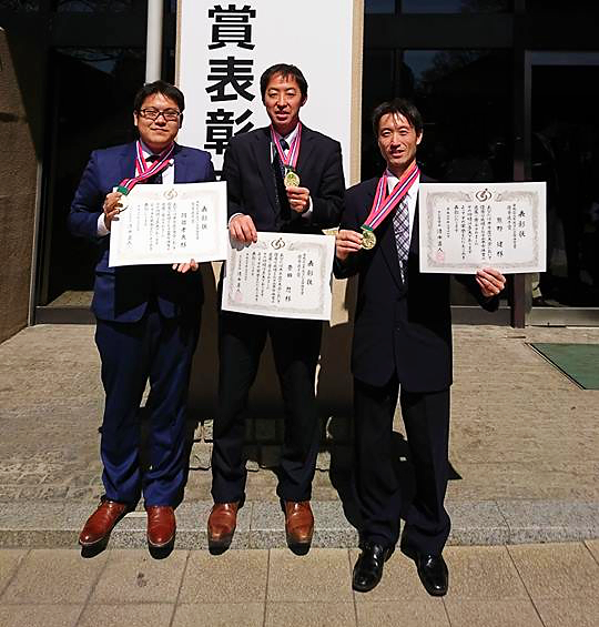 左より阿部、豊田、熊野選手