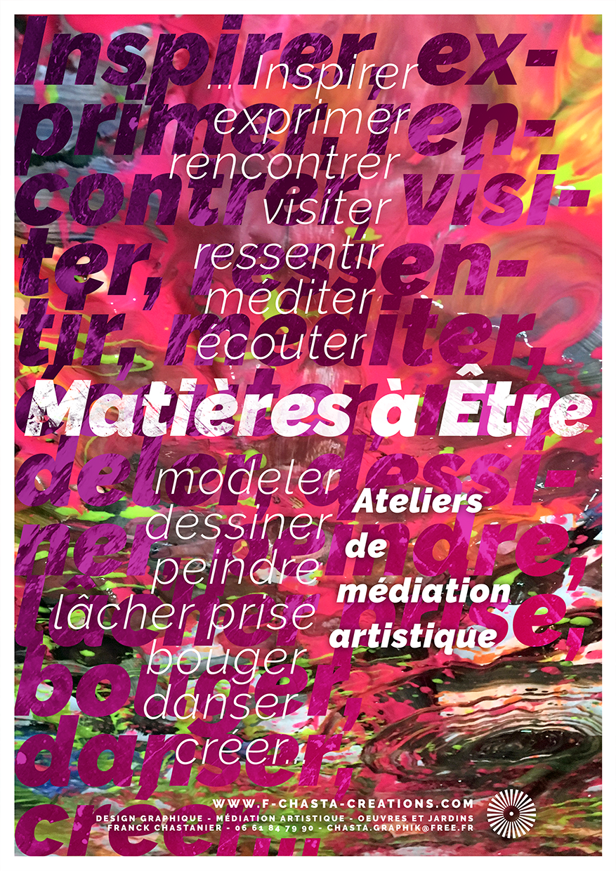 Affiche - Atelier de médiation artistique © Franck Chastanier 2019