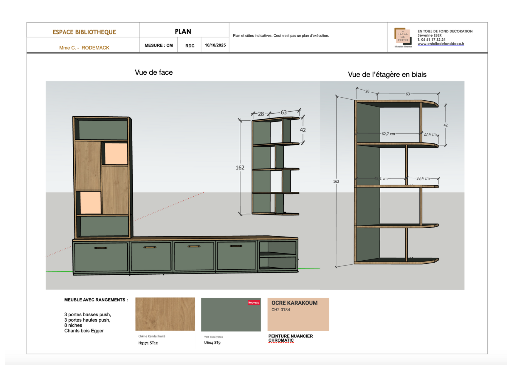 Plan meuble TV sur mesure Moselle